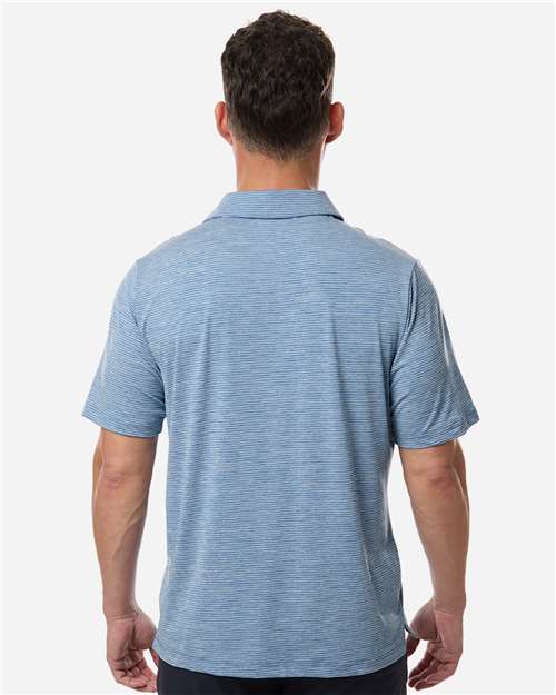 Team 365 Men's Relay Heathered Stripe Polo TT125