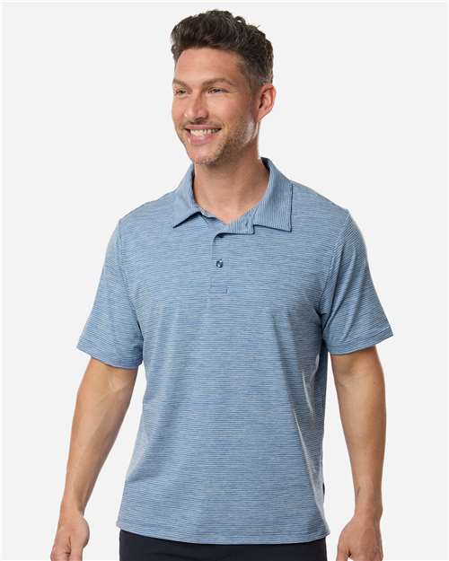 Team 365 Men's Relay Heathered Stripe Polo TT125