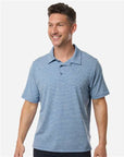Team 365 Men's Relay Heathered Stripe Polo TT125