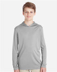 Team 365 Youth Zone Performance Hooded Long Sleeve T-Shirt TT41Y
