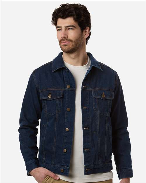 Harriton Unisex Cooper Denim Jacket M75