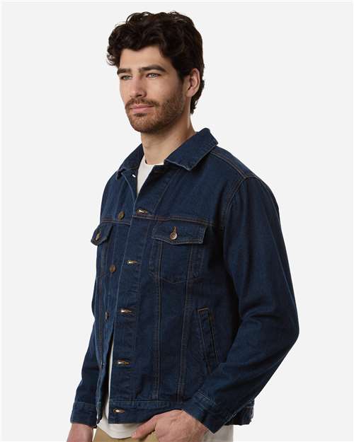 Harriton Unisex Cooper Denim Jacket M75