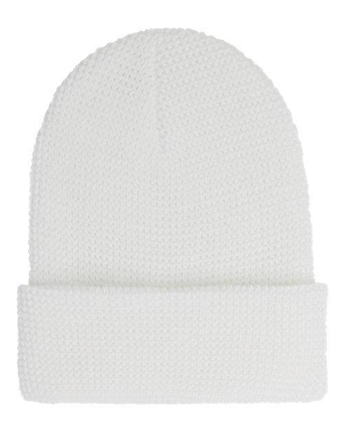 YP Classics Waffle Cuffed Knit Beanie 2501KC