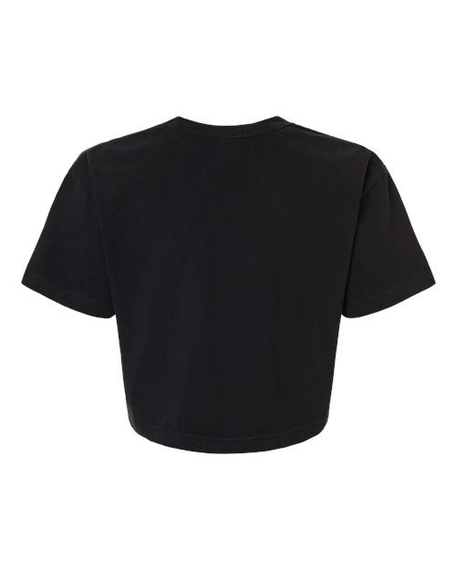 American Apparel Women's Heavyweight Cotton Garment-Dyed Boxy Cropped Tee 1302GD