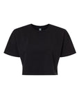 American Apparel Women's Heavyweight Cotton Garment-Dyed Boxy Cropped Tee 1302GD