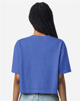American Apparel Women's Heavyweight Cotton Garment-Dyed Boxy Cropped Tee 1302GD