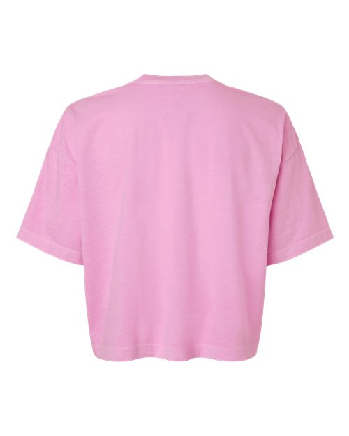 American Apparel Women's Heavyweight Cotton Garment-Dyed Boxy Cropped Tee 1302GD