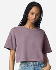 American Apparel Women's Garment-Dyed Heavyweight Cropped Tee 1302GD