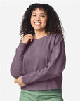 Comfort Colors Women's Garment-Dyed Mid-Length Crewneck Sweatshirt 1566L