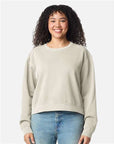 Comfort Colors Women's Garment-Dyed Mid-Length Crewneck Sweatshirt 1566L