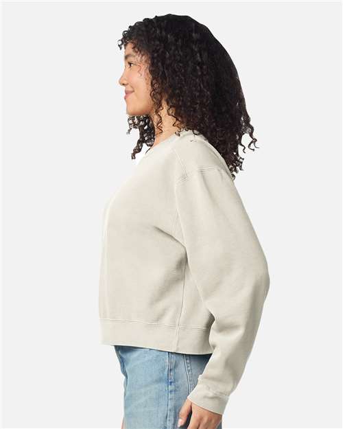 Comfort Colors Women's Garment-Dyed Mid-Length Crewneck Sweatshirt 1566L