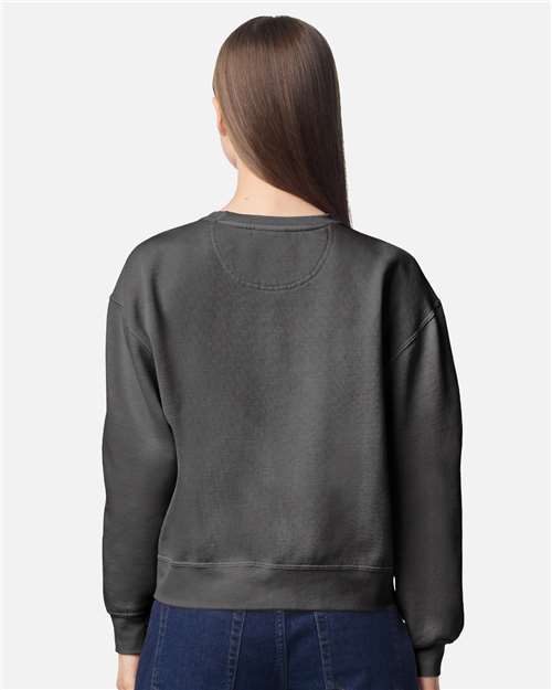 Comfort Colors Women's Garment-Dyed Mid-Length Crewneck Sweatshirt 1566L