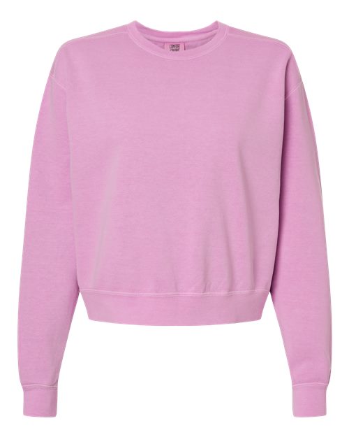 Comfort Colors Women's Garment-Dyed Mid-Length Crewneck Sweatshirt 1566L