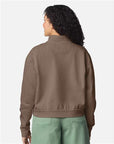 Comfort Colors Women's Garment-Dyed Mid-Length Quarter-Zip Sweatshirt 1580L