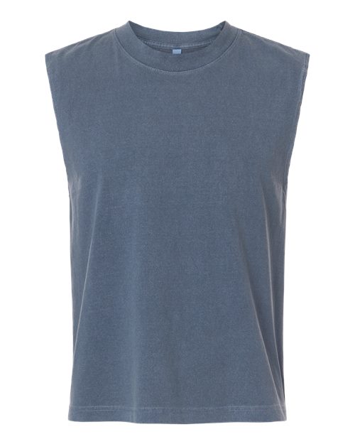 American Apparel Unisex Heavyweight Cotton Garment-Dyed Mid-Length Muscle Tee 207GD