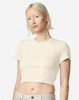 American Apparel Women's Baby Rib Cropped Tee BR210