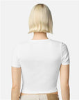 American Apparel Women's Baby Rib Cropped Tee BR210