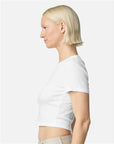 American Apparel Women's Baby Rib Cropped Tee BR210