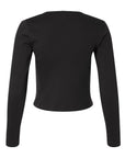 American Apparel Women's Baby Rib Long Sleeve Cropped Tee BR2107