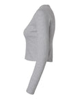American Apparel Women's Baby Rib Long Sleeve Cropped Tee BR2107