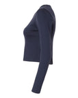 American Apparel Women's Baby Rib Long Sleeve Cropped Tee BR2107