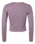 American Apparel Women's Baby Rib Long Sleeve Cropped Tee BR2107