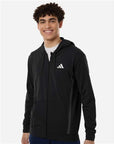 Adidas Men's Game & Go Fleece Full-Zip Hooded Sweatshirt AT208