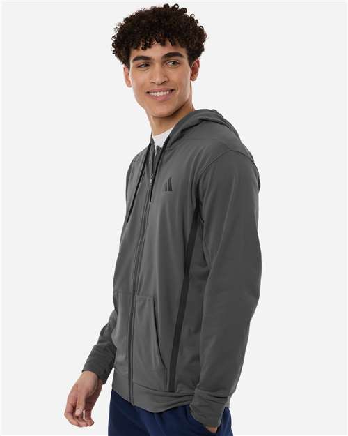 Adidas Men's Game &amp; Go Fleece Full-Zip Hooded Sweatshirt AT208