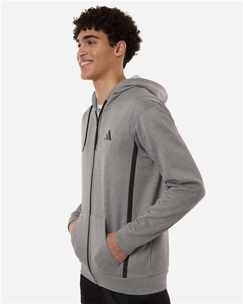 Adidas Men's Game &amp; Go Fleece Full-Zip Hooded Sweatshirt AT208