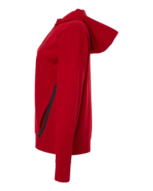 Adidas Women's Game &amp; Go Fleece Full-Zip Hooded Sweatshirt AT209