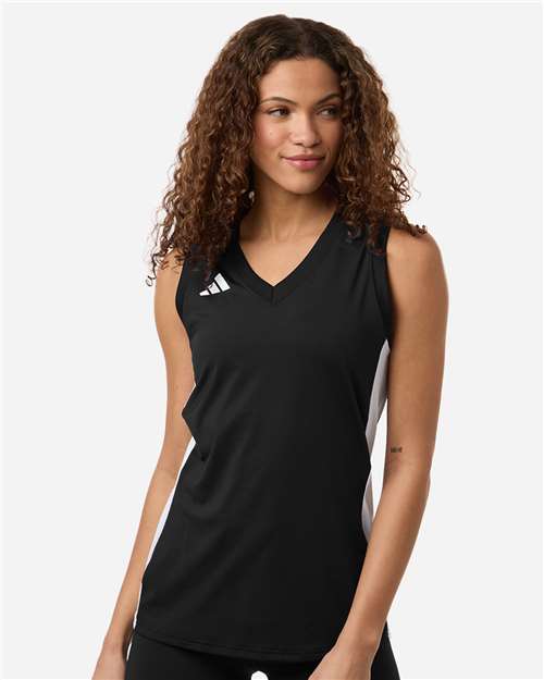 Adidas Women's Quickset V-Neck Sleeveless Jersey AT120