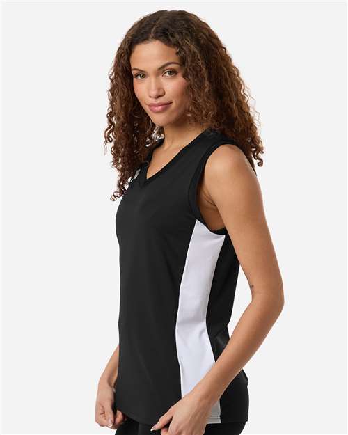 Adidas Women's Quickset V-Neck Sleeveless Jersey AT120