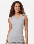 Adidas Women's Quickset V-Neck Sleeveless Jersey AT120
