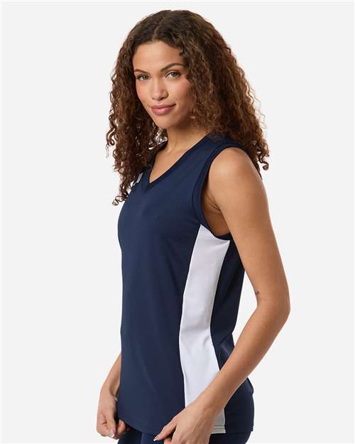 Adidas Women's Quickset V-Neck Sleeveless Jersey AT120