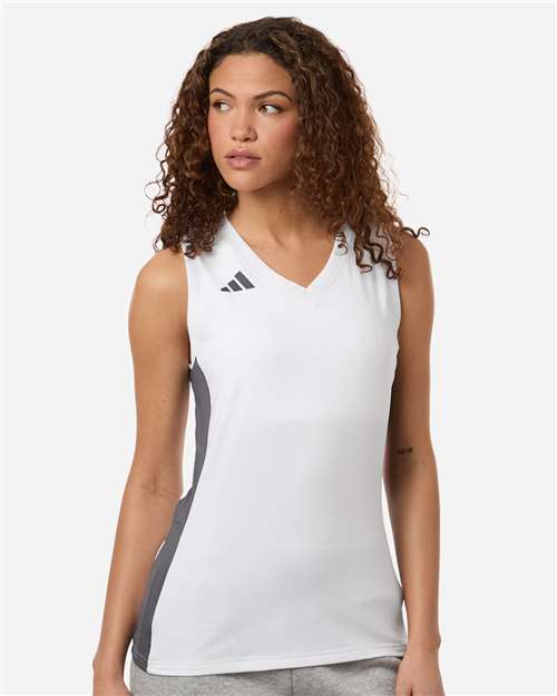 Adidas Women's Quickset V-Neck Sleeveless Jersey AT120