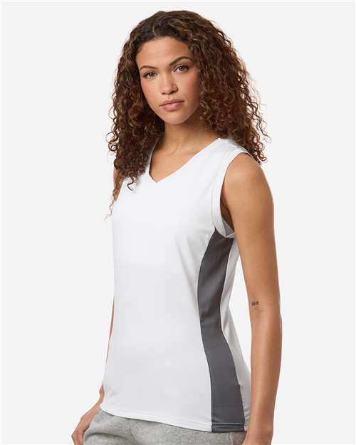 Adidas Women's Quickset V-Neck Sleeveless Jersey AT120