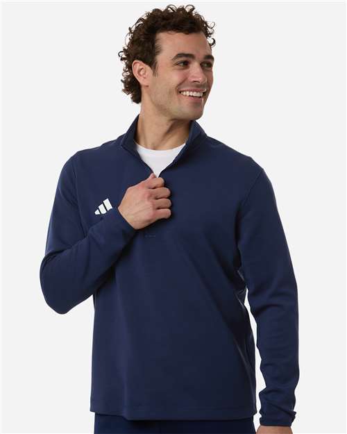 Adidas Men's 3-Stripes Quarter-Zip Pullover AT400