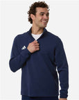 Adidas Men's 3-Stripes Quarter-Zip Pullover AT400