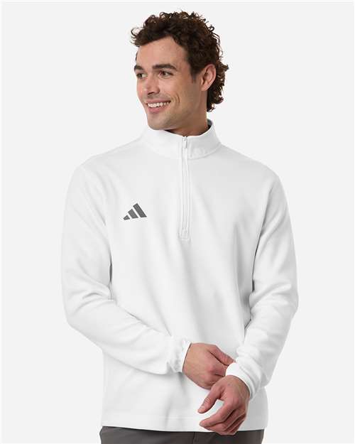 Adidas Men's 3-Stripes Quarter-Zip Pullover AT400