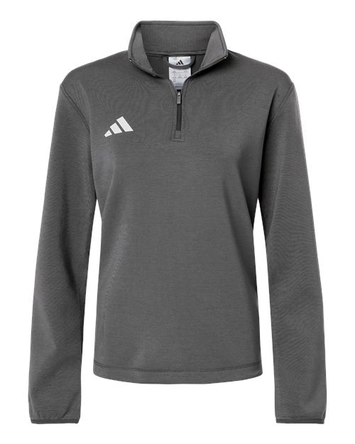 Adidas Women's 3-Stripes Quarter-Zip Pullover AT401