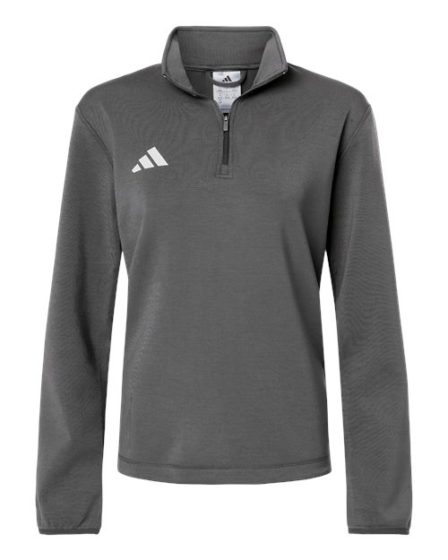 Adidas Women's 3-Stripes Quarter-Zip Pullover AT401