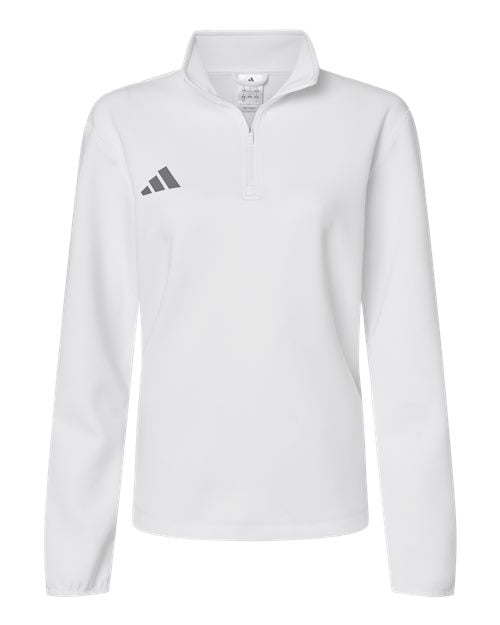 Adidas Women's 3-Stripes Quarter-Zip Pullover AT401