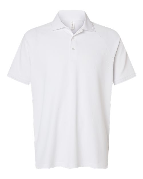 Team 365 Men's Topspin Stretch Grid Textured Polo TT130