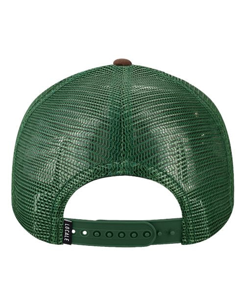 LOCALE Printed Five-Panel Trucker Cap 5PTKR