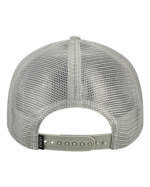 LOCALE Printed Five-Panel Trucker Cap 5PTKR