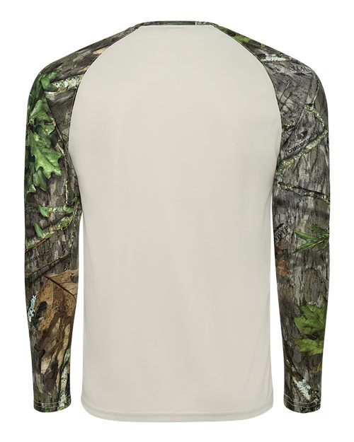 Paragon Men's Jackson Mossy Oak Colorblocked Long Sleeve T-Shirt 236