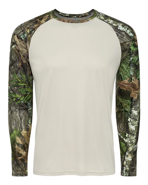 Paragon Men's Jackson Mossy Oak Colorblocked Long Sleeve T-Shirt 236