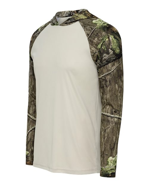 Paragon Men's Biloxi Performance Colorblocked Hooded Long Sleeve T-Shirt 241