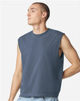 American Apparel Unisex Heavyweight Cotton Garment-Dyed Mid-Length Muscle Tee 207GD