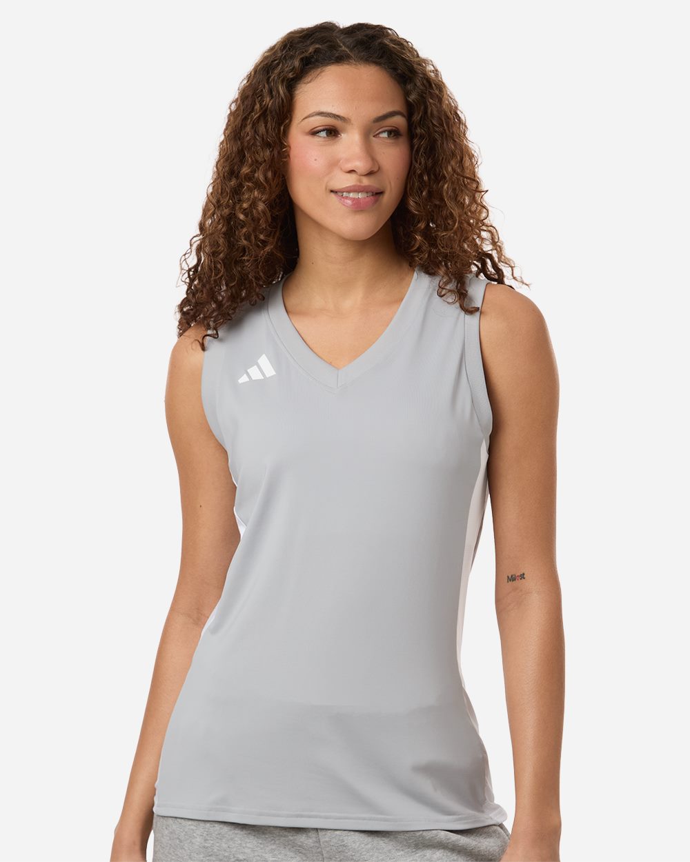 Adidas Women's Quickset V-Neck Sleeveless Jersey AT120